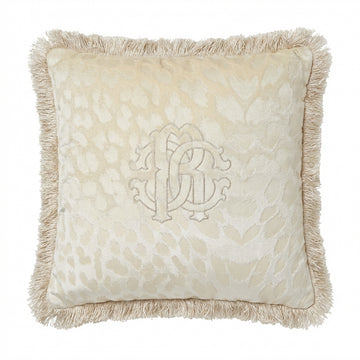 Roberto Cavalli cushion featuring embroidered monogram available at Lestyle Boutique Melbourne
