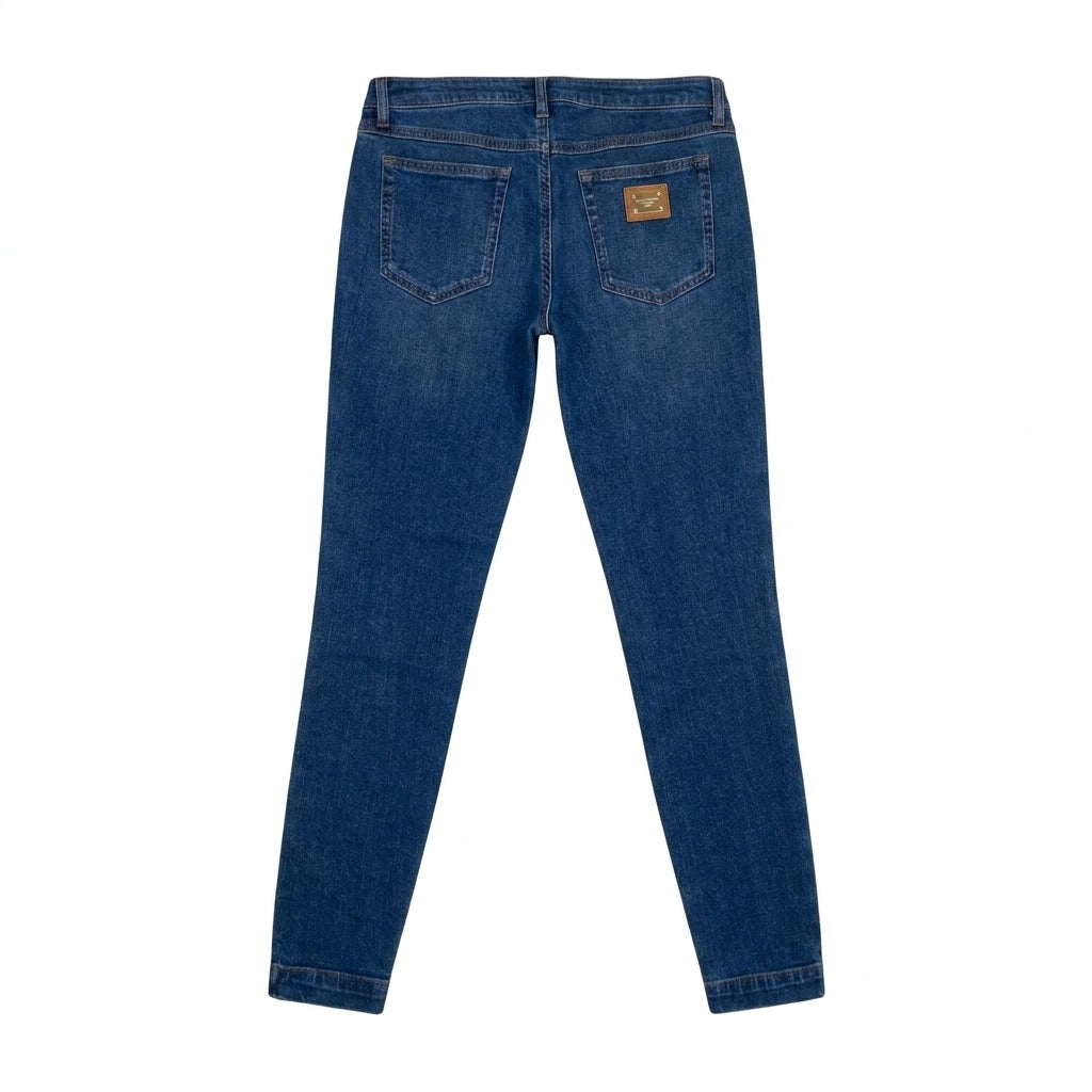 Dolce & Gabbana jeans featuring zipper details at the ankles available at Lestyle Boutique Melbourne