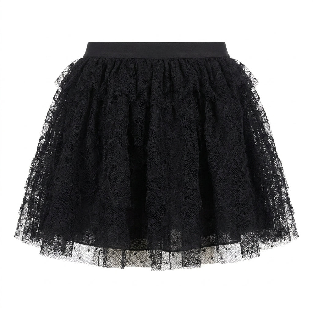 Red Valentino tutu skirt featuring lace details available at Lestyle Boutique Melbourne