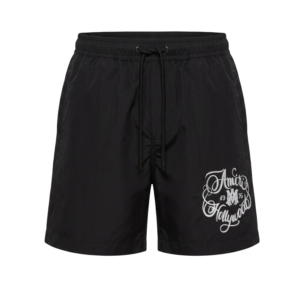Amiri shorts with Hollywood logo available at Lestyle Boutique Melbourne