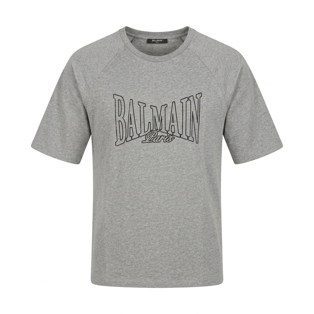 BALMAIN T-shirt featuring BALMAIN Paris logo available at Lestyle Boutique Melbourne