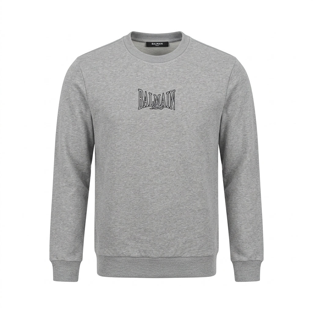 BALMAIN sweatshirt featuring logo print available at Lestyle Boutique Melbourne