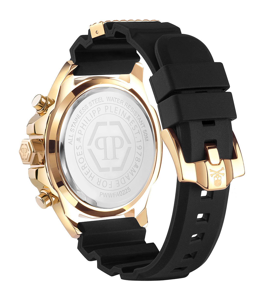 Philipp Plein Skull Chrono watch featuring bold luxury design available at Lestyle Boutique Melbourne