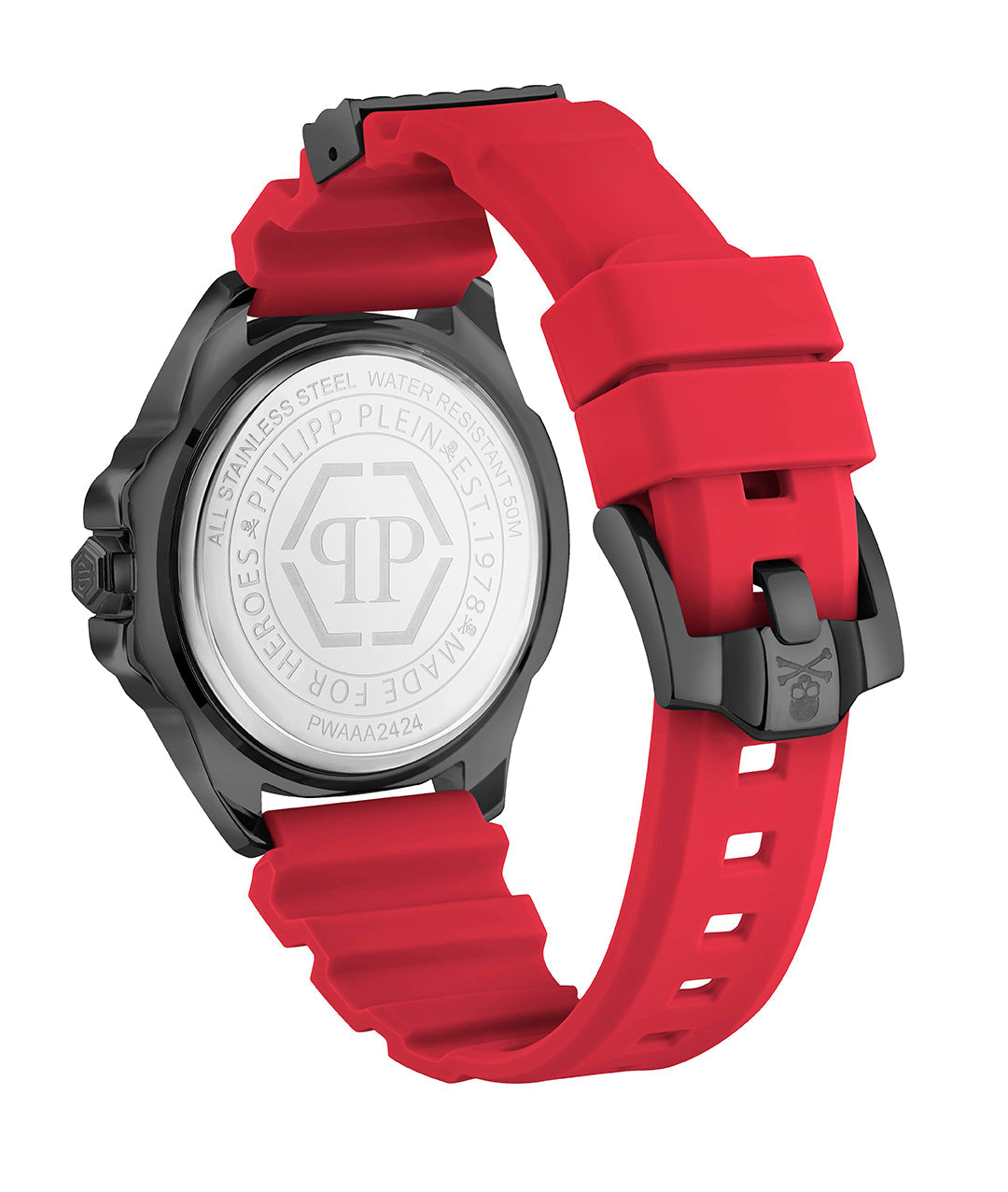 Philipp Plein The Skull watch with black and red design available at Lestyle Boutique Melbourne