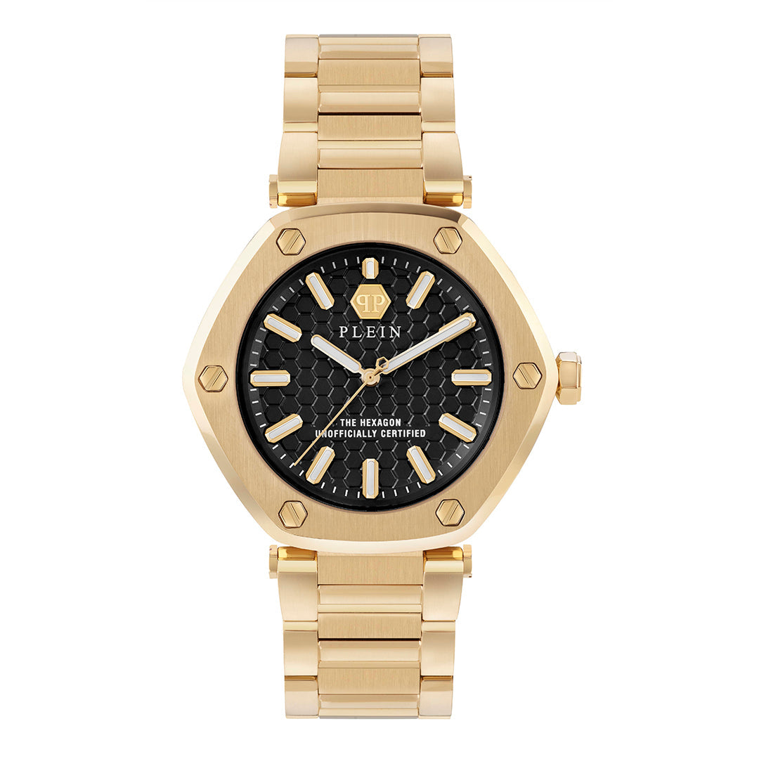 Philipp Plein hexagon watch with black dial available at Lestyle Boutique Melbourne