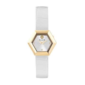 Plein hexagonal watch featuring interchangeable leather straps available at Lestyle Boutique Melbourne