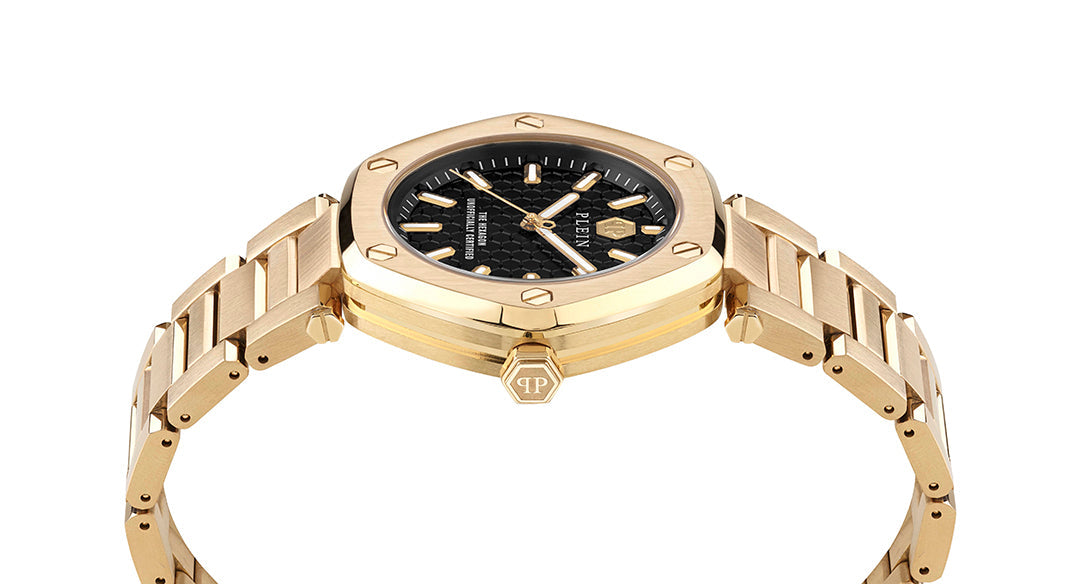 Philipp Plein hexagon watch with black dial available at Lestyle Boutique Melbourne