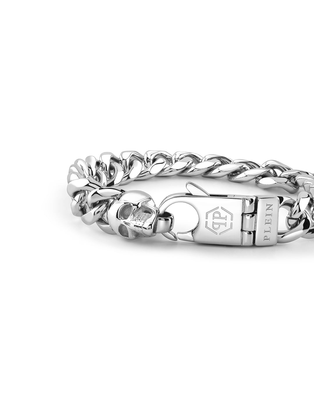 PLEIN ICON CHAIN stainless steel bracelet featuring a skull large available at Lestyle Boutique Melbourne