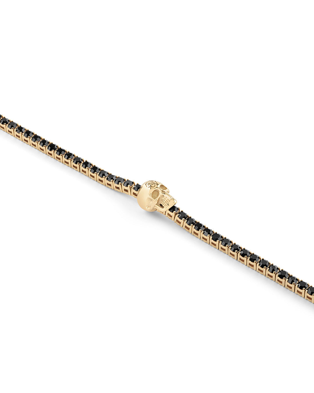 Plein Tennis Skull bracelet featuring black crystals available at Lestyle Boutique Melbourne
