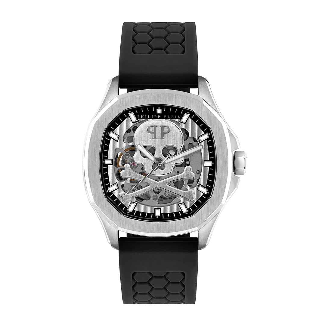 Philipp Plein Skeleton Spectre 42mm watch featuring a skeleton design available at Lestyle Boutique Melbourne