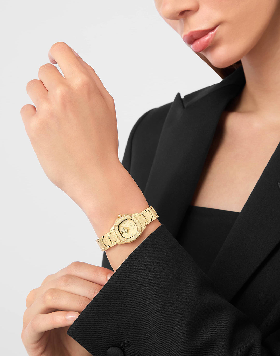 Plein Spectre Lady Mini watch featuring gold-tone finish available at Lestyle Boutique Melbourne
