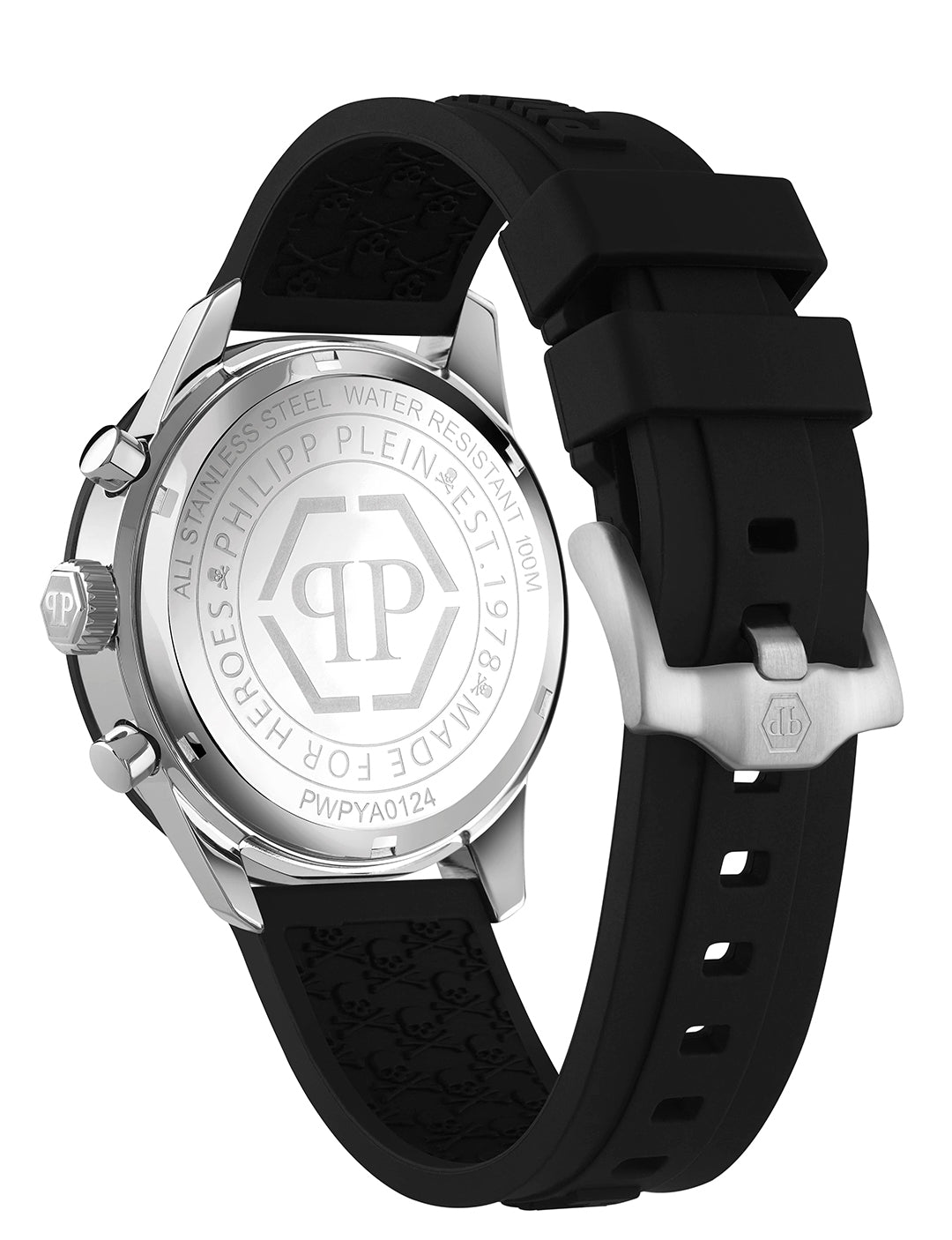 Pleinmeter 44mm chronograph watch featuring black silicone strap available at Lestyle Boutique Melbourne