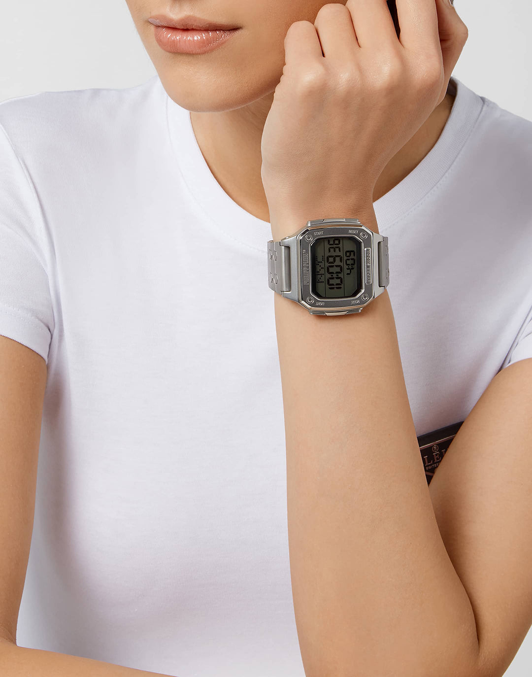 Philipp Plein Hyper $Hock digital watch featuring light display available at Lestyle Boutique Melbourne