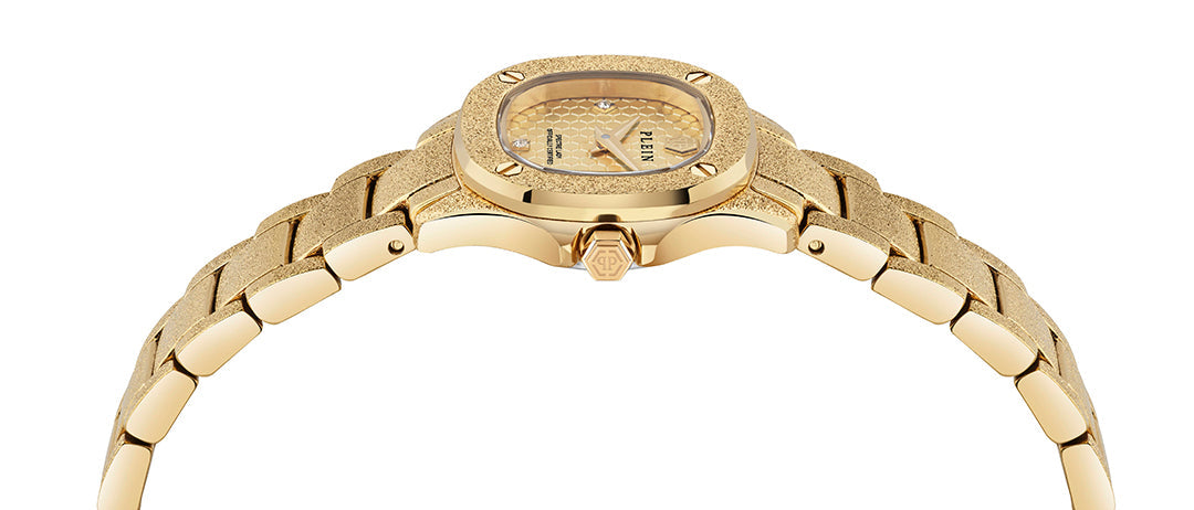 Plein Spectre Lady Mini watch featuring gold-tone finish available at Lestyle Boutique Melbourne