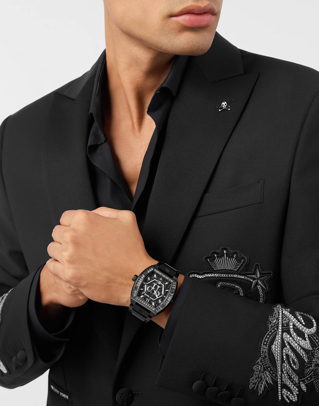 Hexagon Phantom 44mm watch featuring crystal accents available at Lestyle Boutique Melbourne