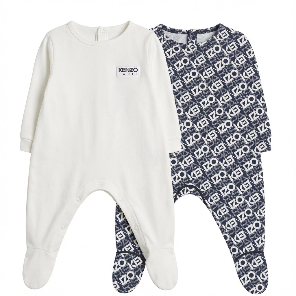 KENZO two-pack of cotton sleepwear featuring logo print available at Lestyle Boutique Melbourne