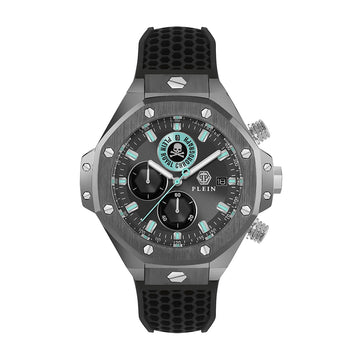 Plein Chrono Royal Sport-Tech watch with black silicone strap available at Lestyle Boutique Melbourne
