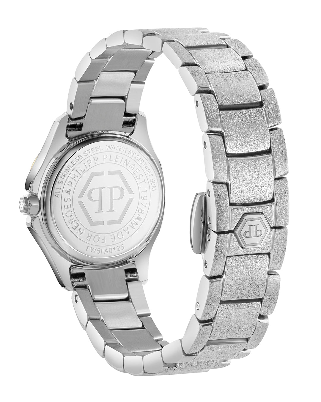 PLEIN Spectre Lady Mini watch with silver crystals available at Lestyle Boutique Melbourne