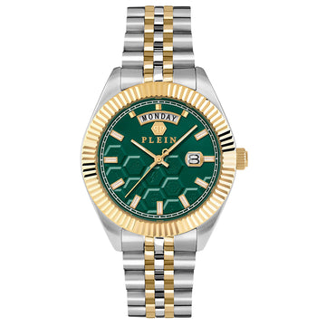 Philipp Plein Date Superlative Gent watch with green dial available at Lestyle Boutique Melbourne