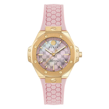 Plein Royal Prestige watch featuring pink silicone strap available at Lestyle Boutique Melbourne