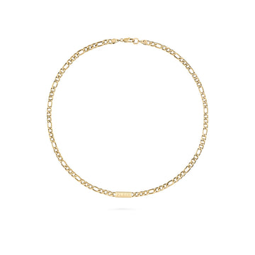 Plein Icon Chain Ip Yellow Gold Necklace featuring understated power available at Lestyle Boutique Melbourne