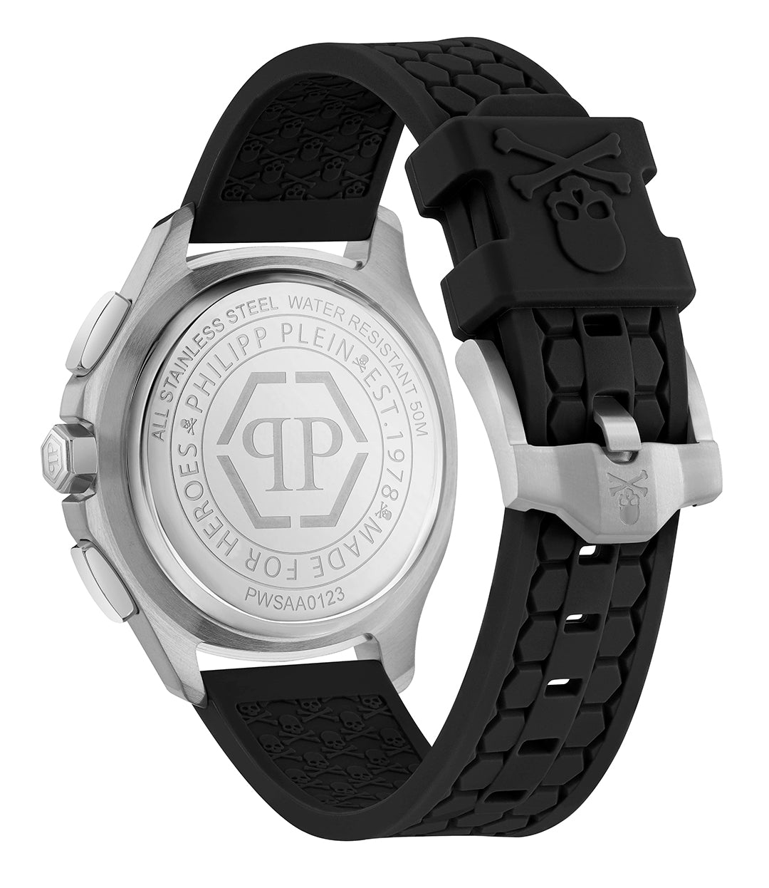 Plein chronograph watch with hexagonal pattern available at Lestyle Boutique Melbourne