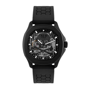 Philipp Plein Skeleton Spectre 42mm automatic watch featuring a skeleton dial available at Lestyle Boutique Melbourne