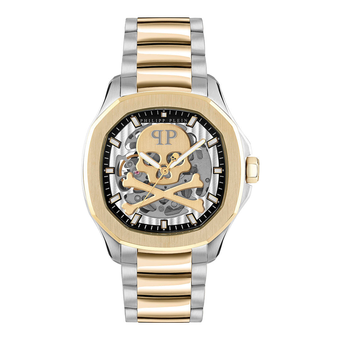 Philipp Plein Skeleton Spectre 42mm auto watch featuring a skull motif available at Lestyle Boutique Melbourne