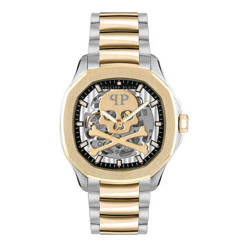 Philipp Plein Skeleton Spectre 42mm auto watch featuring a skull motif available at Lestyle Boutique Melbourne