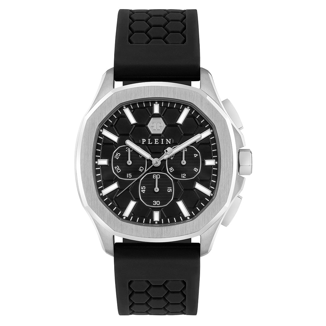 Plein chronograph watch with hexagonal pattern available at Lestyle Boutique Melbourne