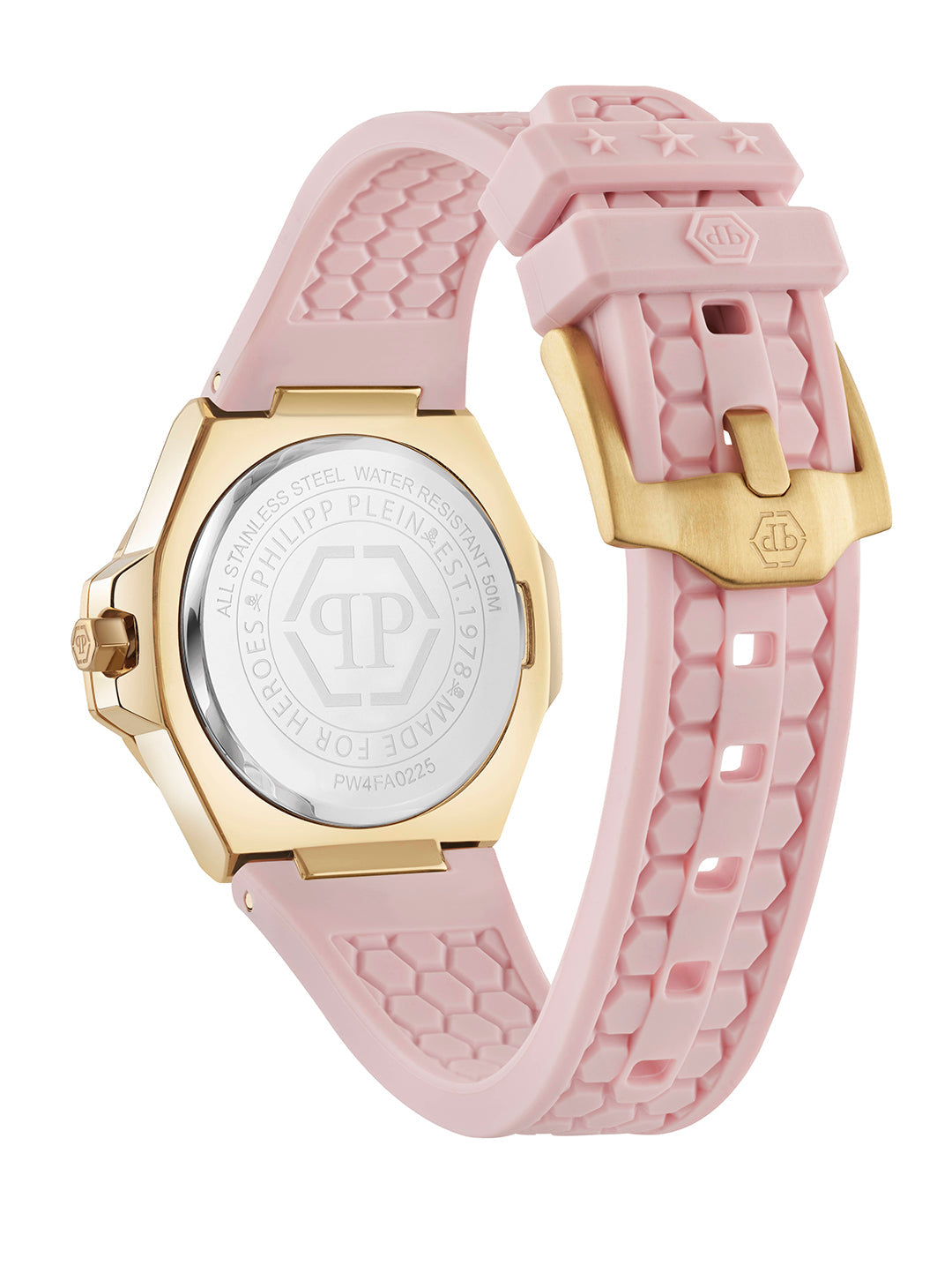 Plein Royal Prestige watch featuring pink silicone strap available at Lestyle Boutique Melbourne