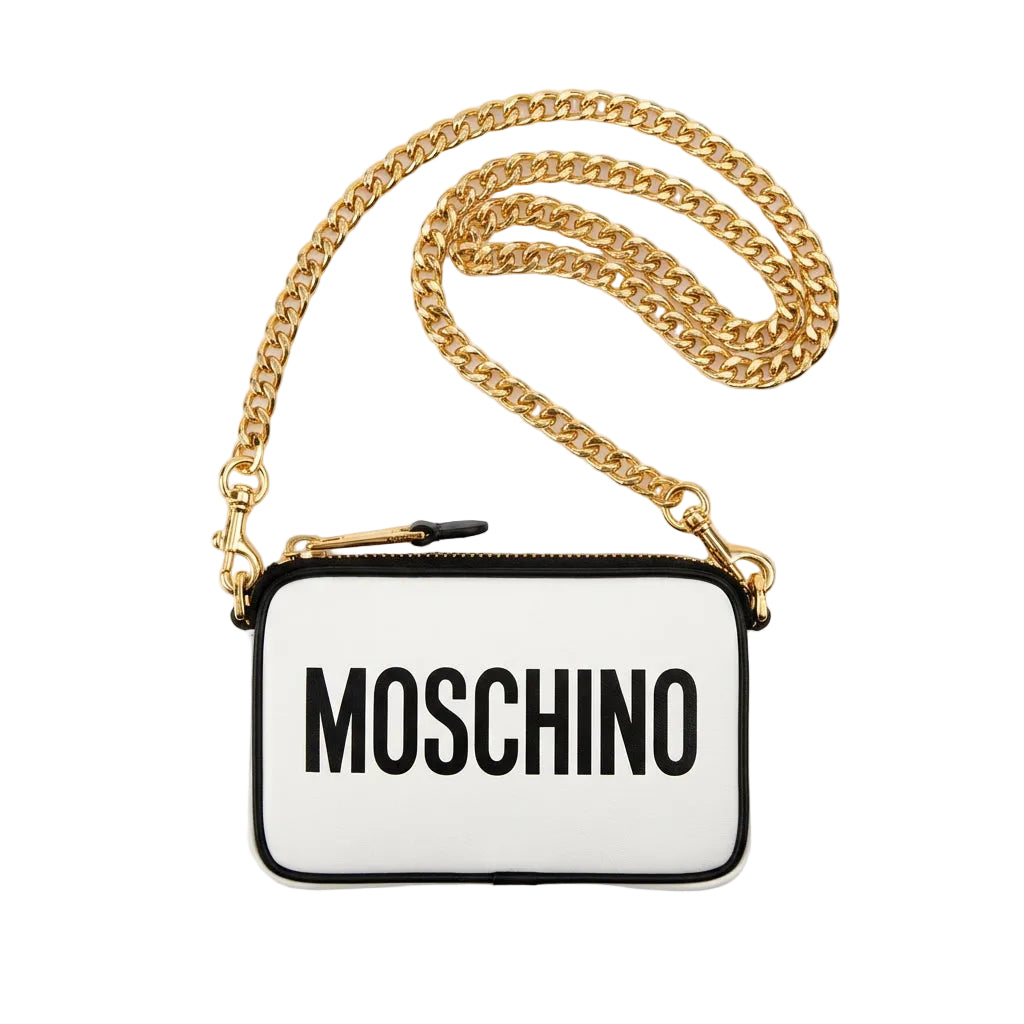 Moschino bag featuring a chain strap available at Lestyle Boutique Melbourne