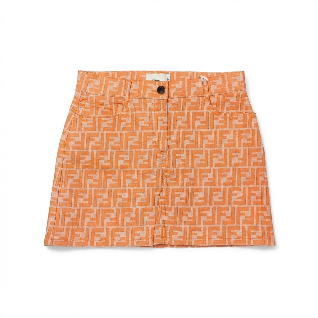 Fendi kids skirt featuring a geometric pattern available at Lestyle Boutique Melbourne