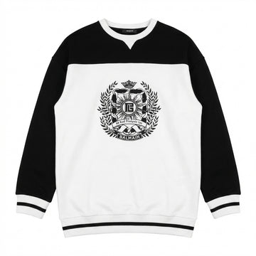 Balmain sweatshirt featuring crest design available at Lestyle Boutique Melbourne