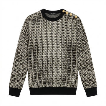 Balmain kids sweatshirt featuring a geometric pattern available at Lestyle Boutique Melbourne