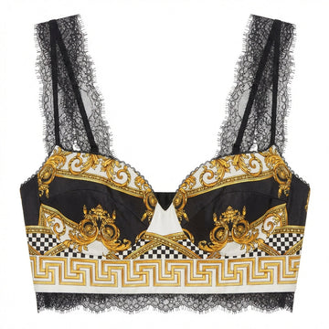 Versace top featuring intricate lace details available at Lestyle Boutique Melbourne