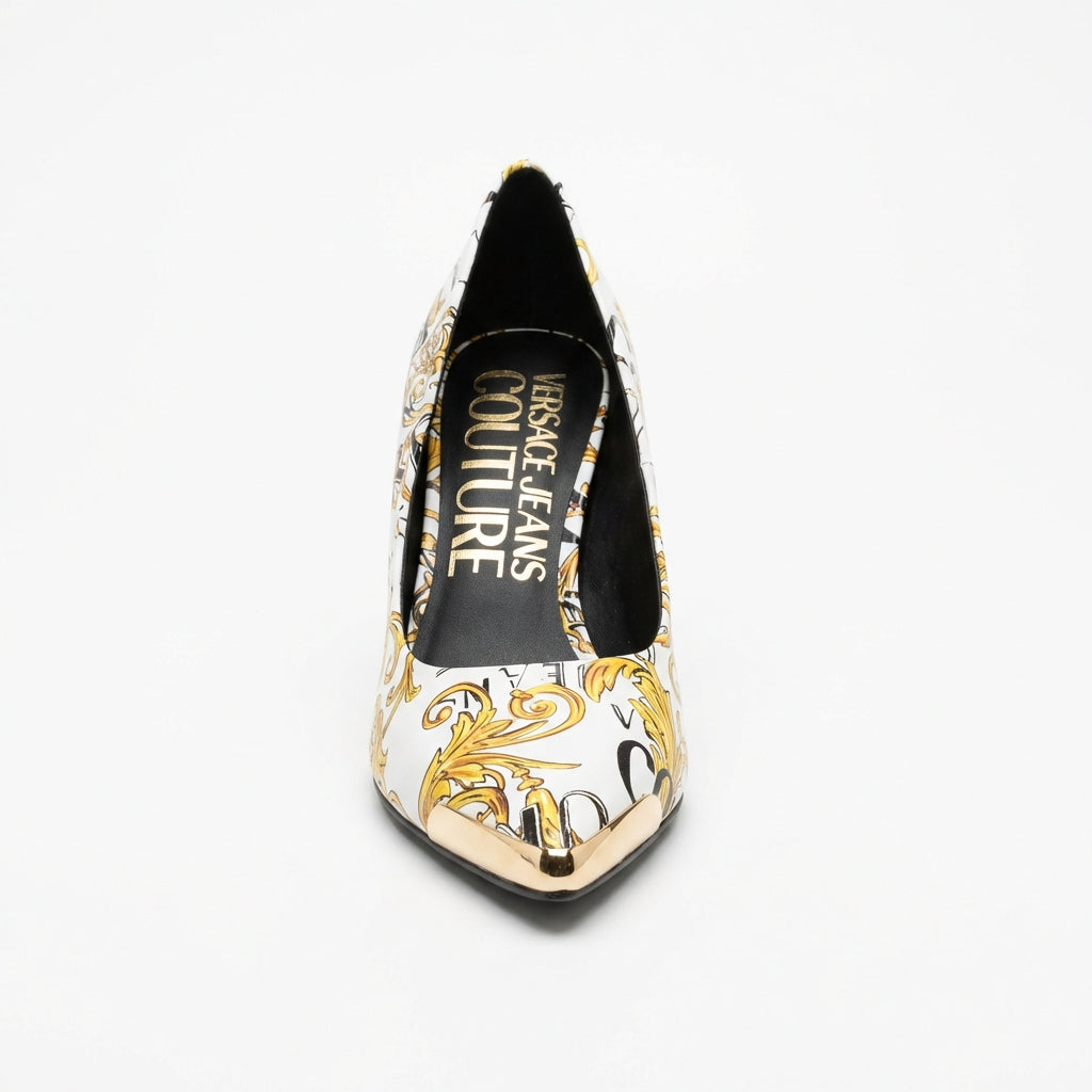 Versace Jeans Couture women pumps featuring ornate design available at Lestyle Boutique Melbourne
