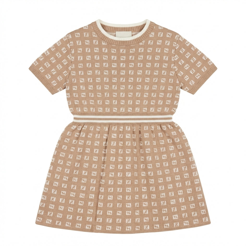 Fendi knit dress featuring Fendi logo pattern available at Lestyle Boutique Melbourne