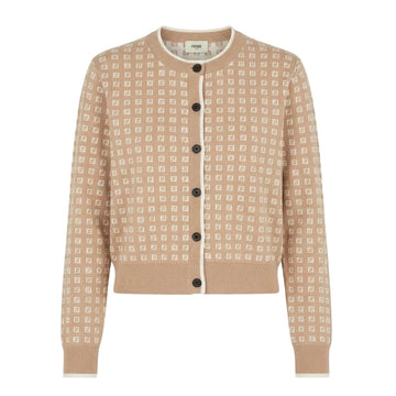 Fendi cardigan featuring logo pattern available at Lestyle Boutique Melbourne