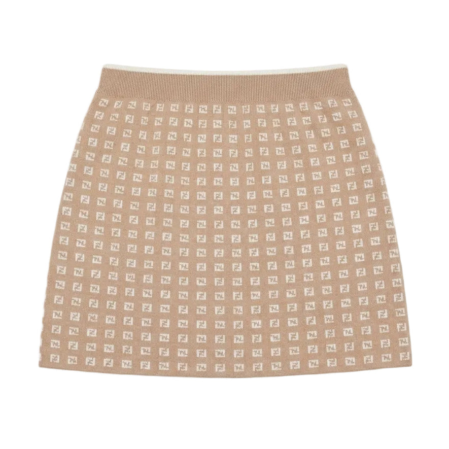Fendi skirt featuring Fendi logo pattern available at Lestyle Boutique Melbourne