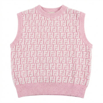 Fendi knit vest featuring Fendi logo pattern available at Lestyle Boutique Melbourne