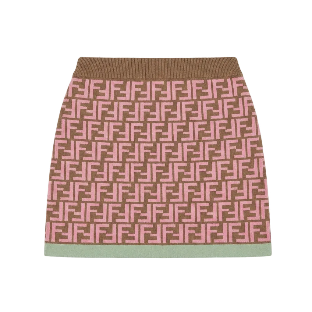 Fendi skirt featuring Fendi monogram pattern available at Lestyle Boutique Melbourne