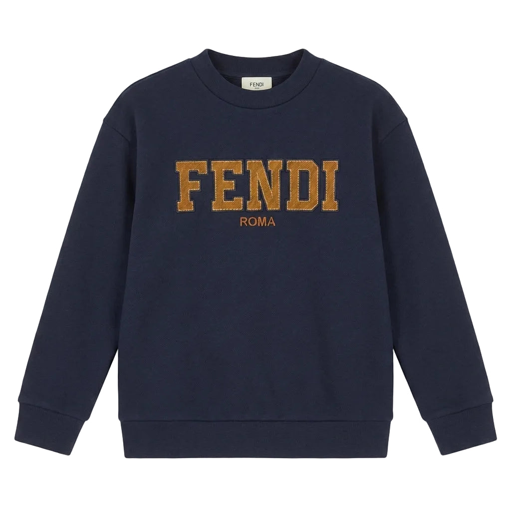 Fendi sweatshirt featuring embroidery available at Lestyle Boutique Melbourne
