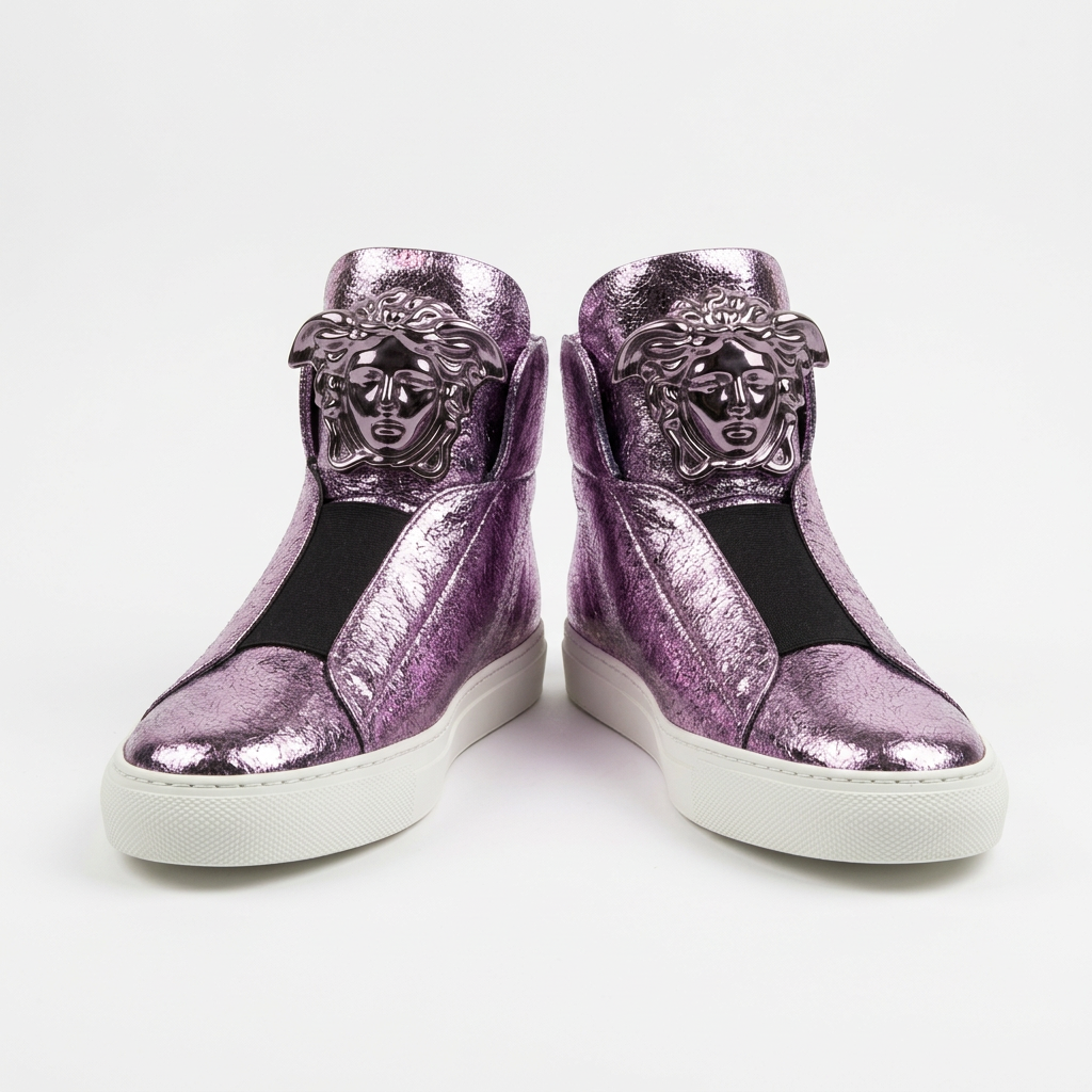 Versace shoes featuring metallic finish available at Lestyle Boutique Melbourne