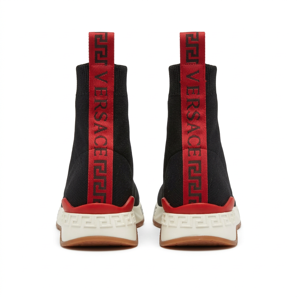 Versace sneakers featuring a sock-like design available at Lestyle Boutique Melbourne