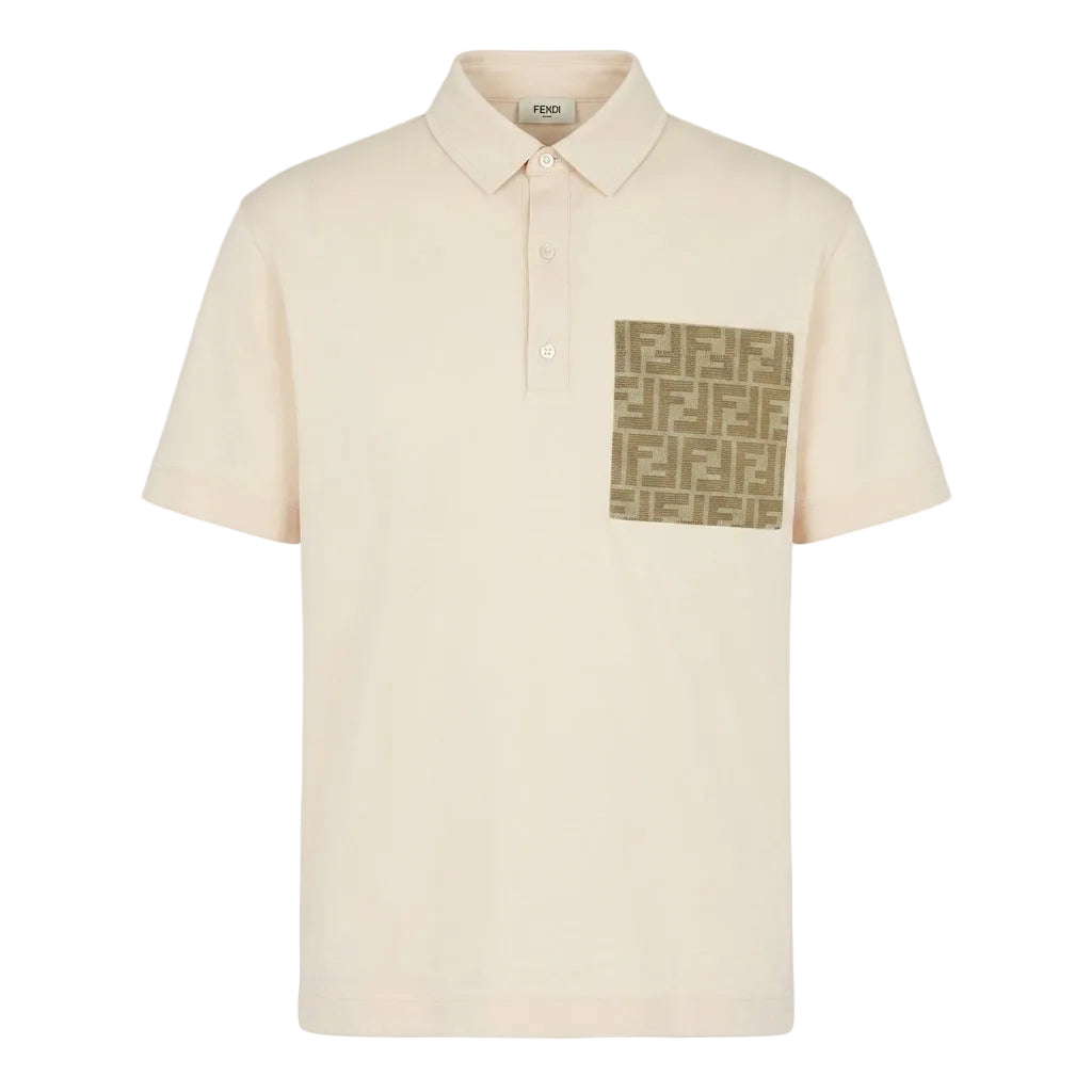 Fendi polo featuring a patterned pocket available at Lestyle Boutique Melbourne