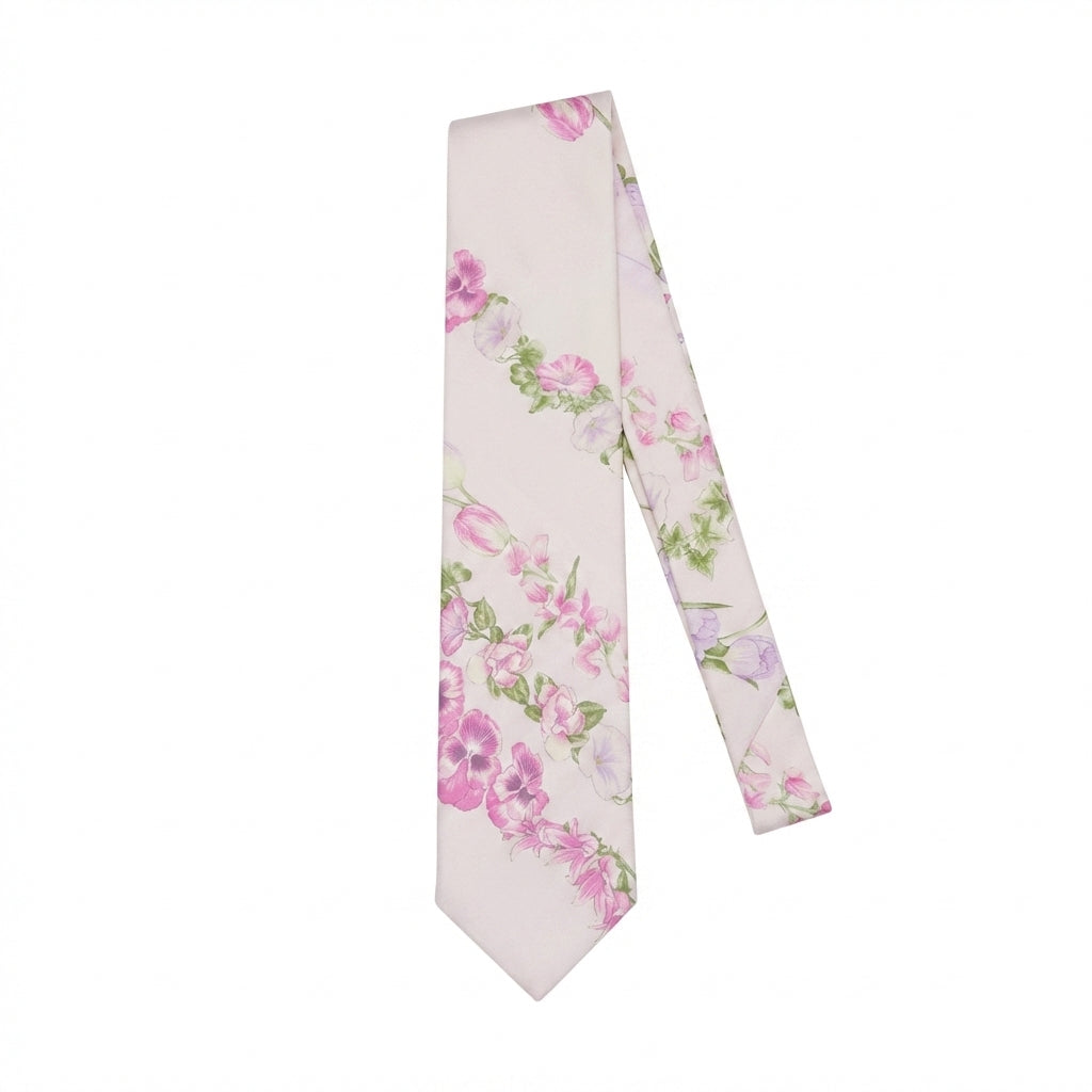 Versace tie featuring floral design available at Lestyle Boutique Melbourne