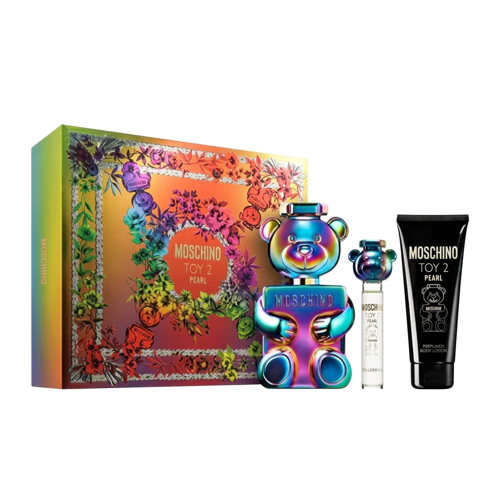 Moschino Toy 2 Pearl gift set featuring perfume and body lotion available at Lestyle Boutique Melbourne