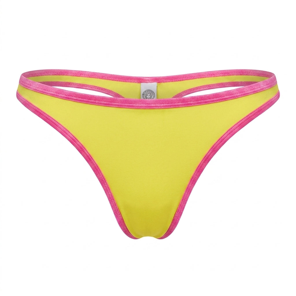 Versace thong featuring bright yellow color available at Lestyle Boutique Melbourne