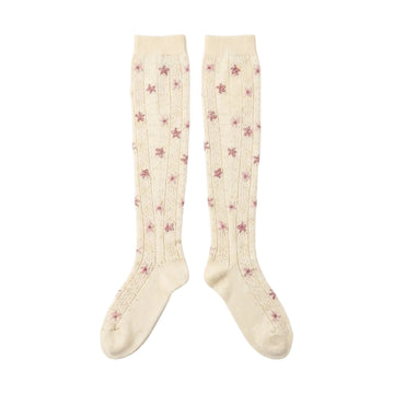 Red Valentino socks featuring pink floral pattern available at Lestyle Boutique Melbourne